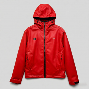 Home Red leather electric heating thin jacket